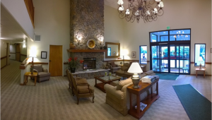 An image of a hotel bell desk at the lobby