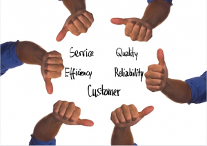 An image of components of effective customer service