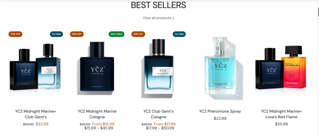 YCZ Fragrance - Global Best Sellers